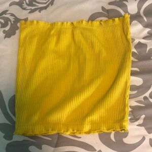 Yellow tube top